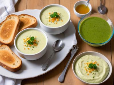 Soupe Froide Concombre Yaourt & Tartines Fraîches