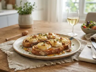 Tartine de chèvre chaud au miel
