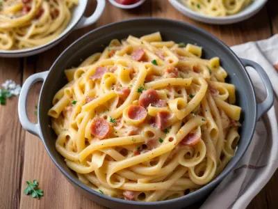 One Pot Pâtes Carbonara Sans Lardons