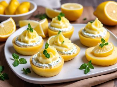 Bouchées de concombre rafraîchissantes au fromage frais et citron