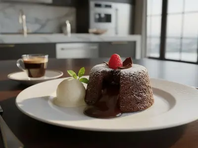 Gâteau Fondant au Chocolat 'Code Secret'