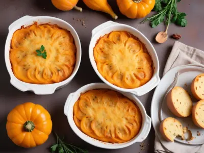 Gratin crémeux de courge butternut au fromage