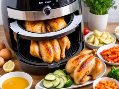 Blancs de poulet et légumes rôtis à l'Air Fryer (pour 2)