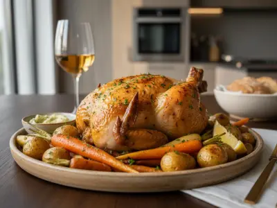 Demi-poulet Rôti Traditionnel au Beurre d'Herbes