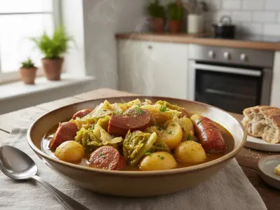 Potée de Chou Pomme aux Saucisses Fumées Express au Cookeo