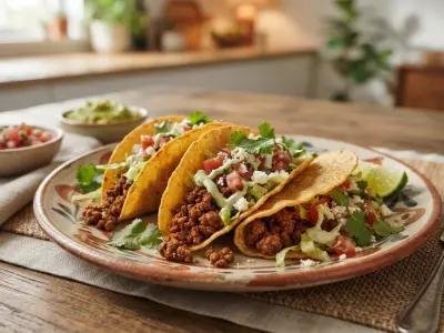 Tacos croustillants au bœuf épicé et salsa fraîche