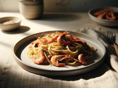 Linguine aux Crevettes