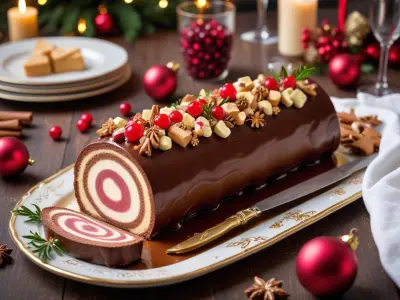 Bûche de Noël Facile et Gourmande