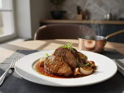 Langue de Bœuf Fondante à la Sauce Madère au Cookeo