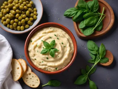Tartinade crémeuse aux haricots blancs et basilic