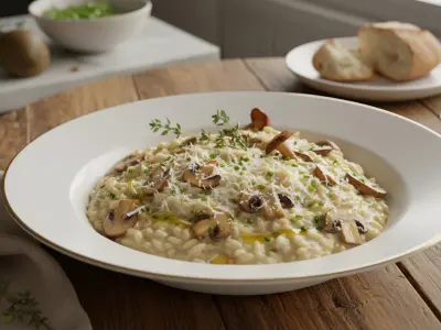 Risotto Crémeux aux Champignons de Paris