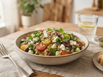 Salade de quinoa aux tomates et feta