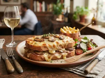 Croque-monsieur aux cèpes