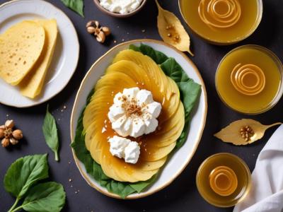 Feuilles d'Or aux Courgettes, Chèvre et Miel