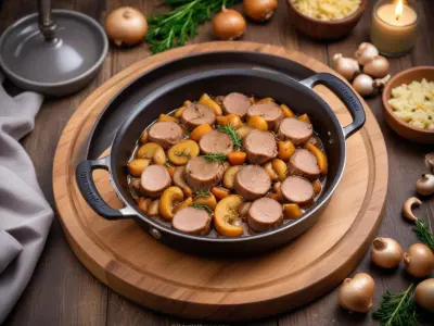 Sauté de porc rapide au Cookeo avec champignons