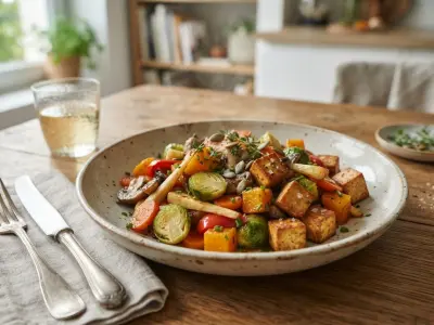 Poêlée de légumes d’automne au tofu