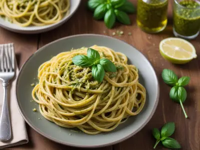Linguine au pesto maison