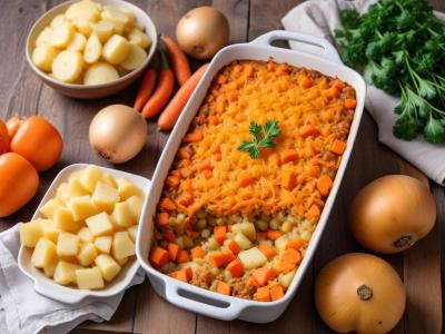 Parmentier de carottes et patates douces