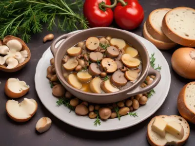 Poêlée Campagnarde aux Champignons, Chou et Lard Fumé