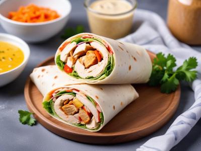 Wraps de Laitue Rafraîchissants au Poulet Froid
