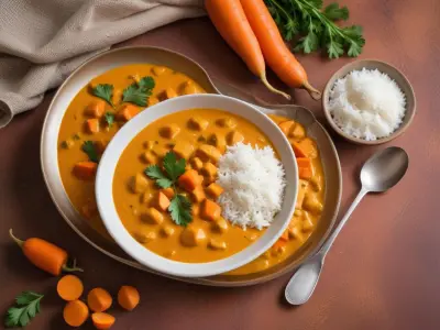 Curry de carottes et lait de coco