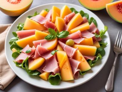 Salade Estivale Melon & Jambon Cru
