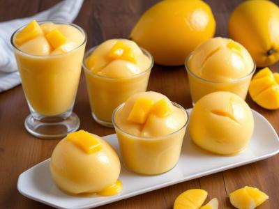 Glace à la Mangue Facile (3 Ingrédients)