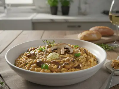 Risotto Onctueux aux Champignons de Paris
