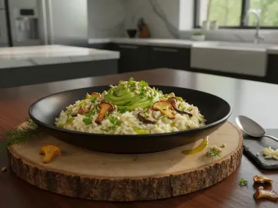 Risotto Sylvestre aux Bourgeons d'Épicéa