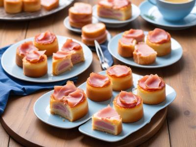 Mini-cakes au bleu et jambon cru