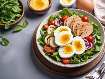 Salade Composée Thon, Maïs et Œufs Durs