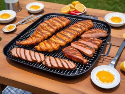 Cailles Marinées au Barbecue