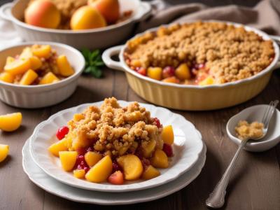 Crumble aux Pêches Classique