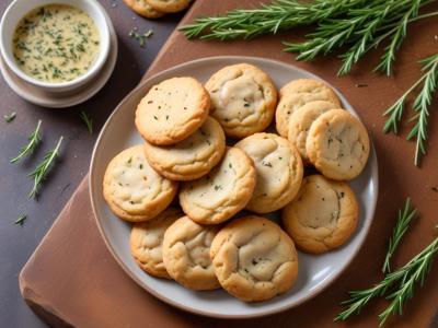 Cookies Salés au Poulet Rôti et Herbes de Provence