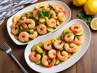Pinsa Crevettes & Courgettes au Citron