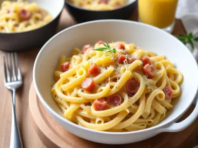 One Pot Pâtes Carbonara Facile (Sans Crème)