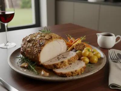 Échine de Porc au Four aux Herbes et à l'Ail