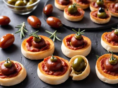Bouchées Apéritives au Chorizo et Olives