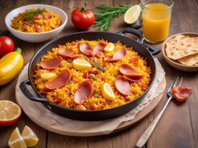 Riz aux Chorizo et Lardons façon Paella