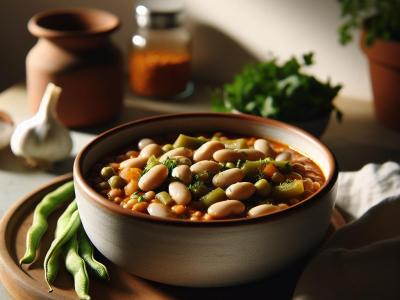 Ragoût végétarien aux haricots blancs