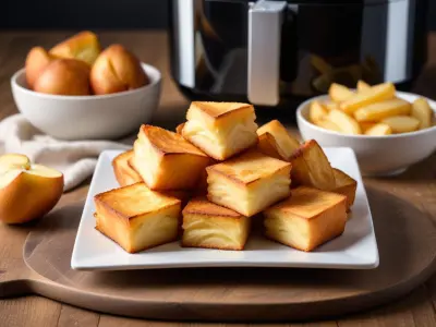 Carrés de pommes de terre croustillants à l'Air Fryer, œuf parfait
