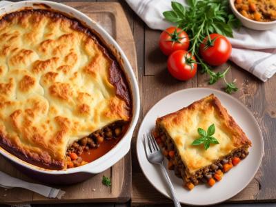 Moussaka végétarienne aux légumes rôtis