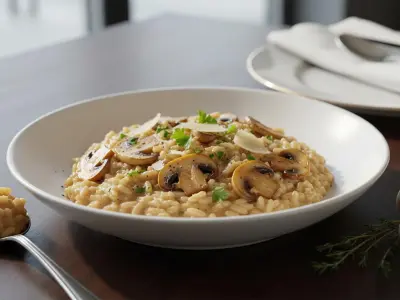 Risotto Crémeux aux Champignons de Paris