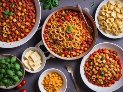 Pâtes aux Légumes de Saison Façon Ratatouille