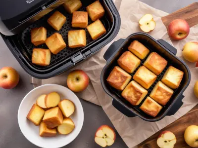 Cubes de pommes de terre rissolées et œuf au Air Fryer