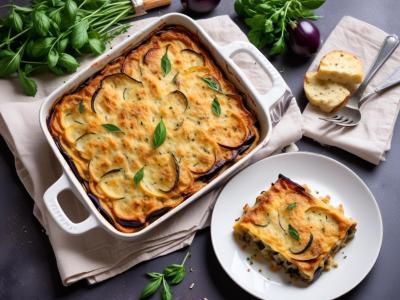 Gratin de Courgettes et Aubergines aux Herbes de Provence
