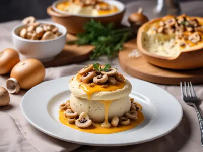 Œuf Parfait sur Lit de Champignons Crémeux