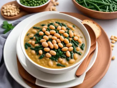 Épinards Crémeux aux Haricots Cannellini et Noix, Version Lait de Coco