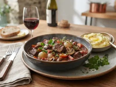 Boeuf bourguignon d'automne