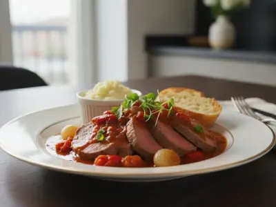 Langue de bœuf à la sauce tomate douce au Cookeo
